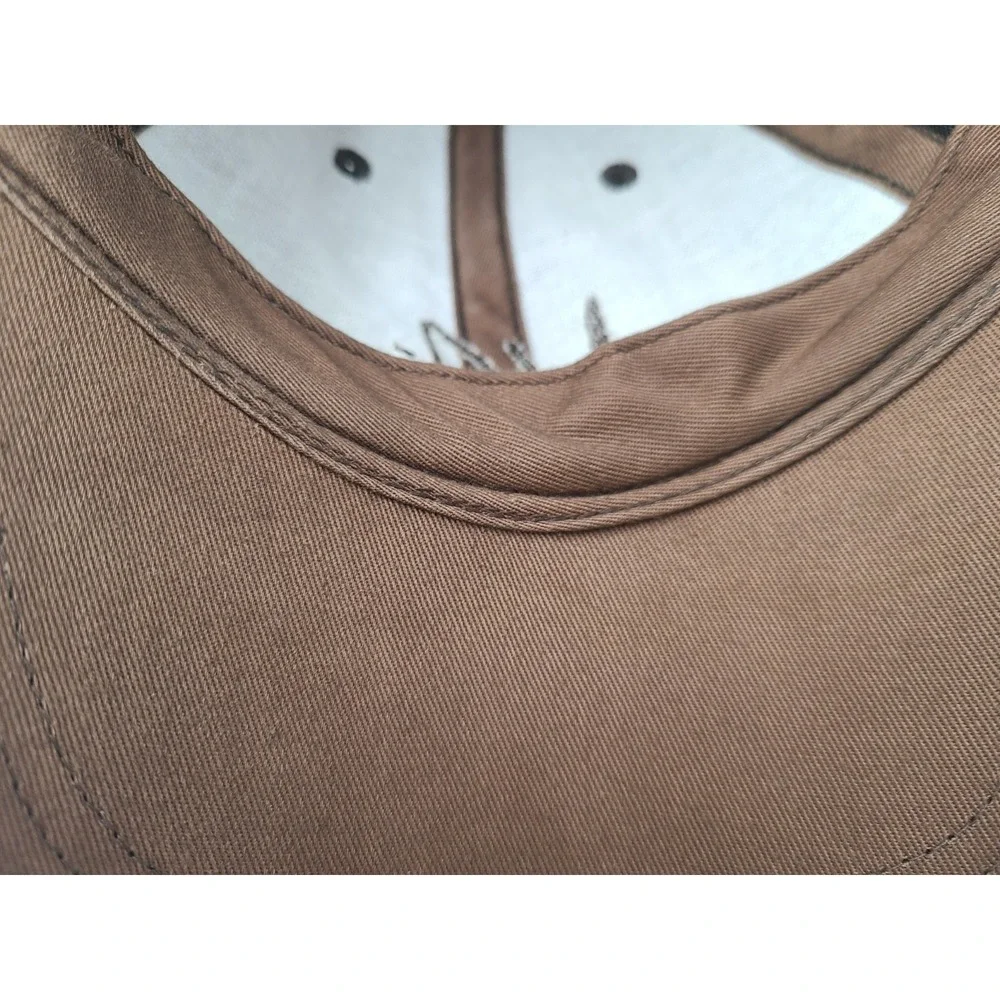 Jordan Craig Fuzzy Adjustable Hat Cap Baseball Casual Script Dad Men Women Brown